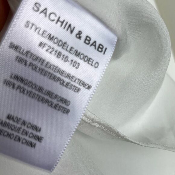 Nwt Anthropologie Sachin & Babi Isla cutout satin ivory white lace wedding gown - Picture 13 of 13